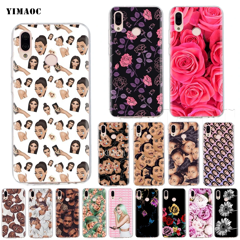 Силиконовый чехол YIMAOC Кардашьян Кайли Дженнер Канье для Huawei Honor Y7 Y9 8C P smart prime 2018