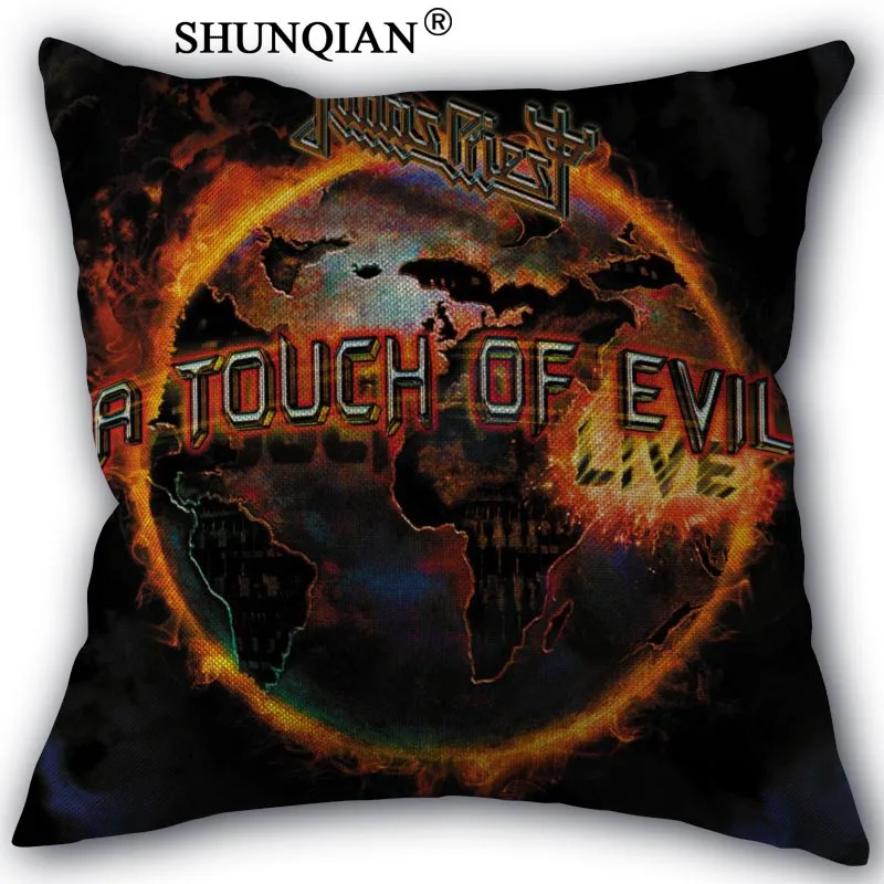 Pillow Cover ShunQian Наволочка на заказ Judas Priest домашний текстиль квадратная 45X45 см декоративное хлопковое белье Наволочка Новогодняя наволочка - Цвет: Pillow Cover
