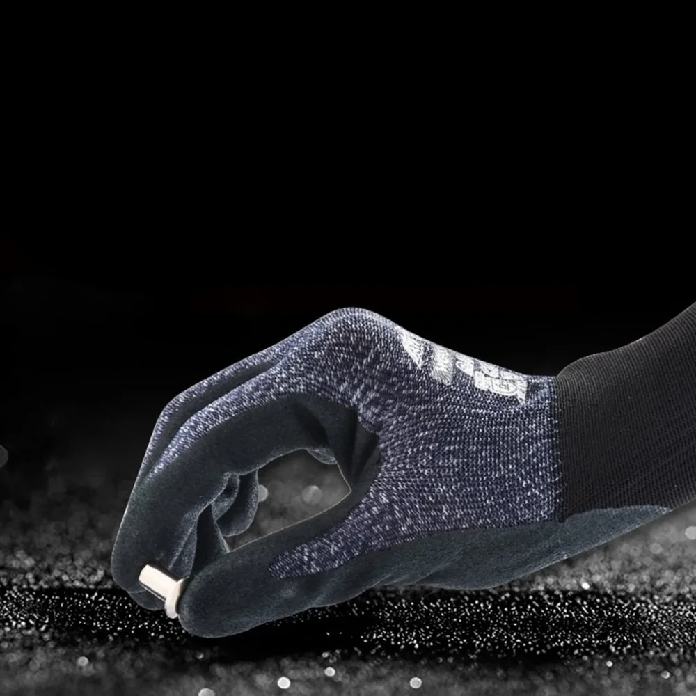 WG-500 садовая Защитная перчатка нейлон Non-slip масло устойчив к атмосферным воздействиям и износостойкие с нитриловым покрытием труда страхование поставок рабочие перчатки