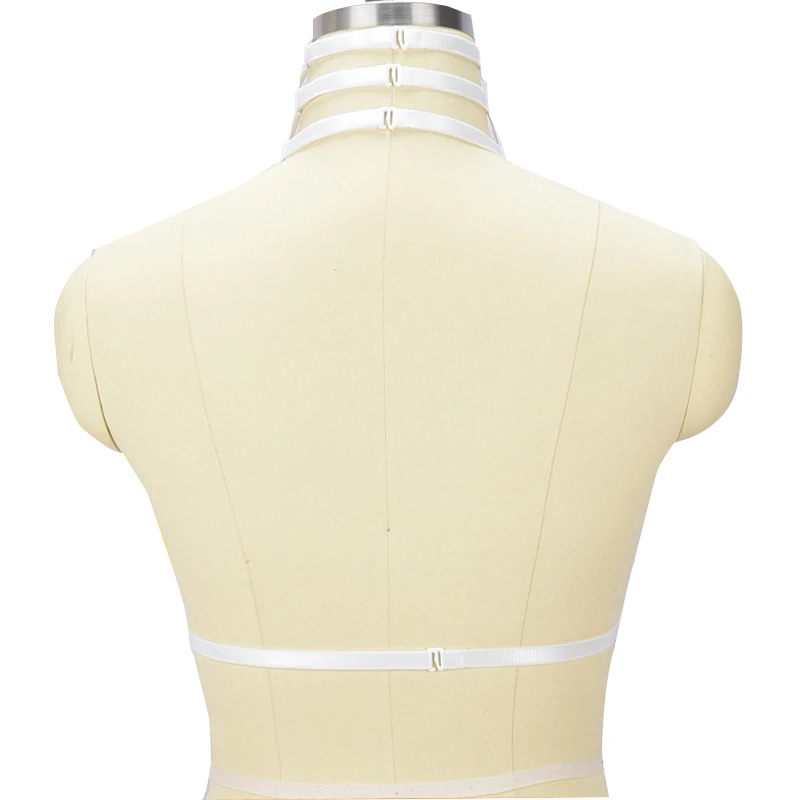 

Goth Harajuku Body Bondage Harness Elastic Adjustable Harness Cage Lingerie Sexy Cosplay Halloween Women Fashion Bra