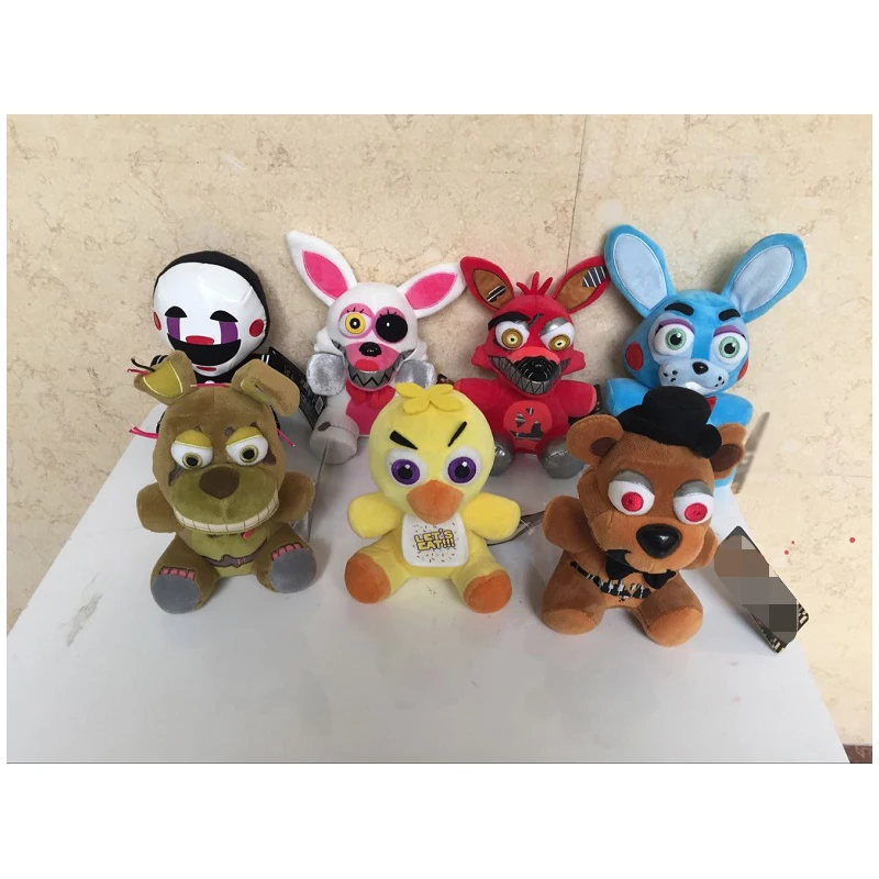 Новый Пять ночей у Фредди 4 FNAF Золотой Foxy Бонни Чика плюшевые Игрушечные лошадки