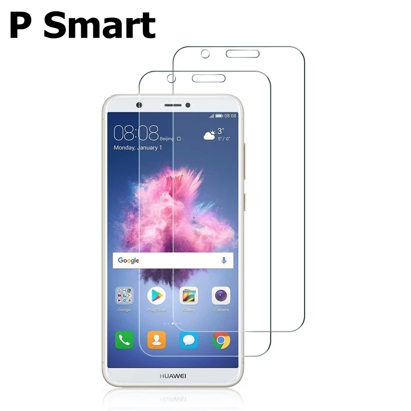 P smart 2 шт закаленное стекло huawei P Smart Plus защита экрана Psmart 2.5D 9H стекло для huawei P Smart защитное стекло - Цвет: P smart