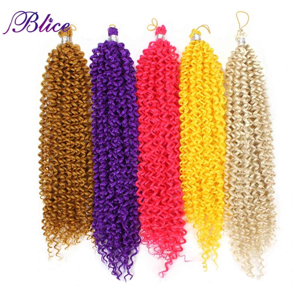 

Blice Synthetic 28inch Pure Color Braid Hair Extension Long Freetress Crochet Latch Hair Afro Kinky Bulk Hair One Piece Deal
