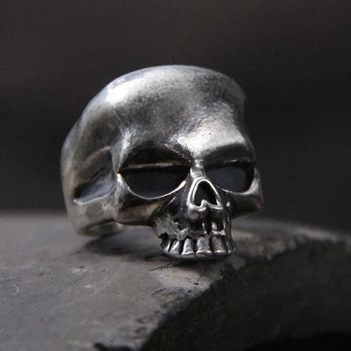 925 Silver 925 пробы, серебряное кольцо, ретро стиль, панк, Череп, ювелирное изделие, шарм, Богемия, минимализм, подарок на день рождения, женские кольца, Anillos - Цвет основного камня: 925 Silver