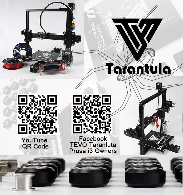 Большая площадь MK3 TEVO Тарантул Алюминий Экструзия 3D комплект принтера принтер