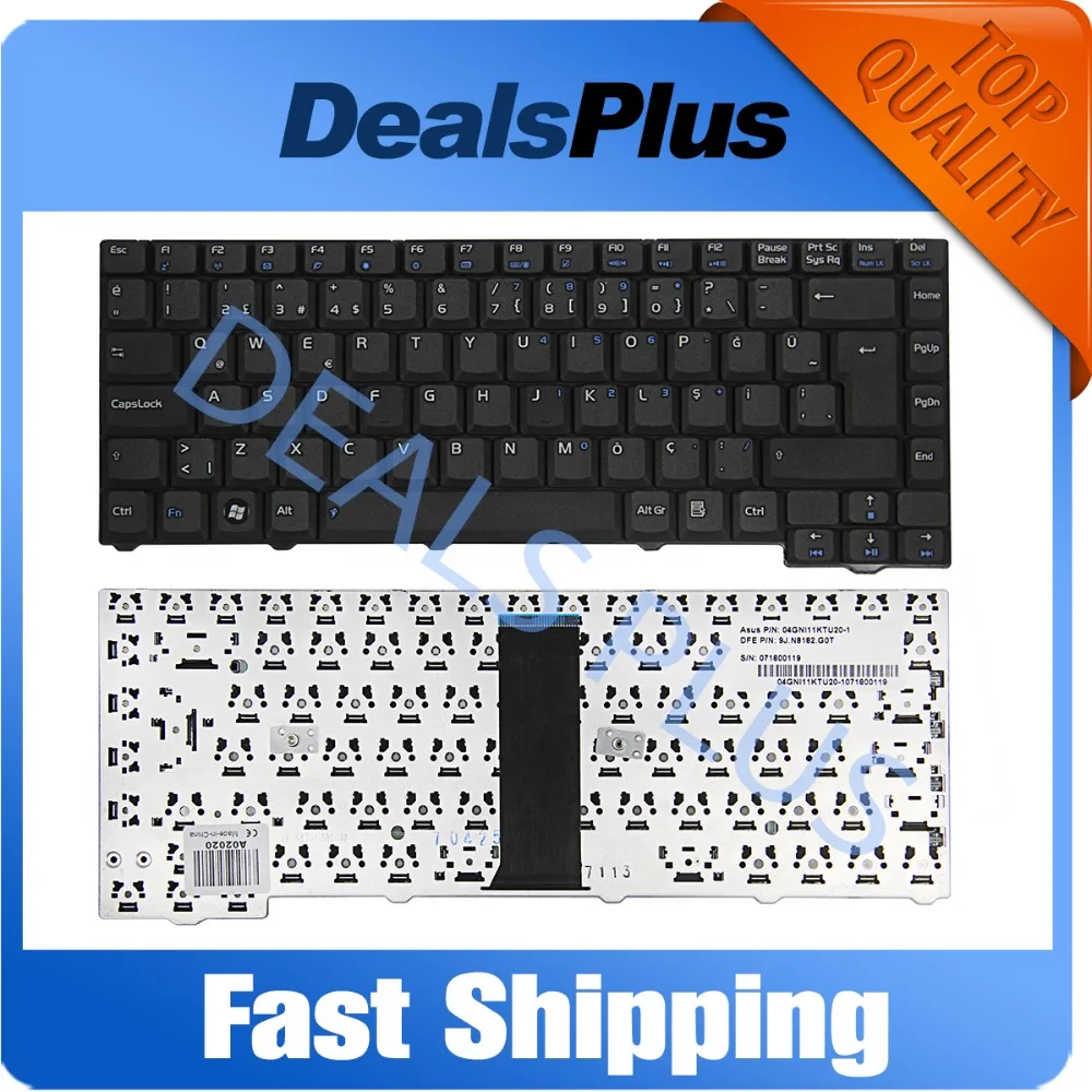 Абсолютно новый для ASUS F3 F3A F3F F3H F3J 9J.N8182.G0T 04GNI11KTU20 1 28PIN TR Турецкая клавиатура