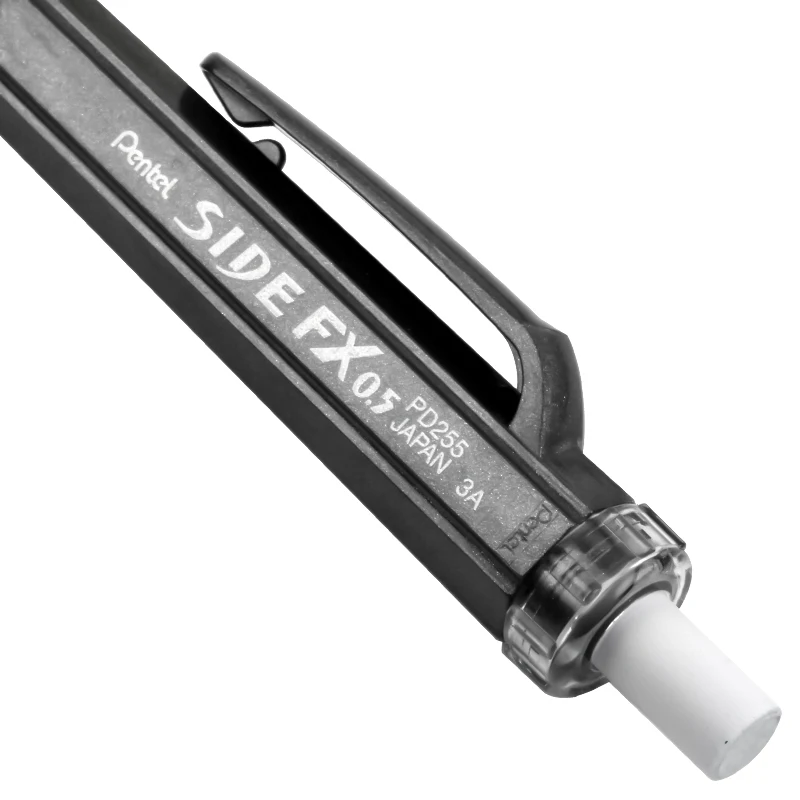 3 шт./упак. Pentel PD255 механический карандаш 0,5 мм боковые автоматического карандаша карандашный ластик Японии черные/синие/красного цвета
