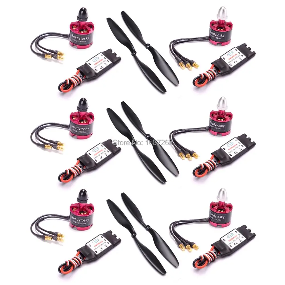 2212 920KV CW CCW бесщеточный двигатель 2 3S + 30A Simonk ESC w/ 5V 2A BEC 1045 Prop для F450 F550 S550 Multicopter|30a simonk