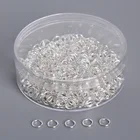 0,8x6 мм 400 шт.пакет сереброзолотоРодий тон прыжок кольца и разрезные кольца DIY разрезные кольца для ювелирных изделий фурнитура (в коробке)