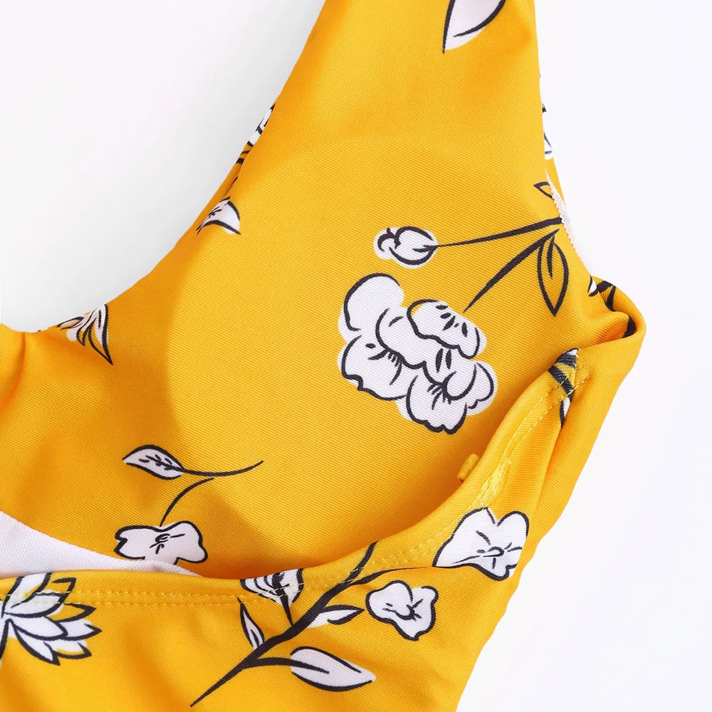 Бикини с принтом сексуальный женский цельный купальник монокини для ванной