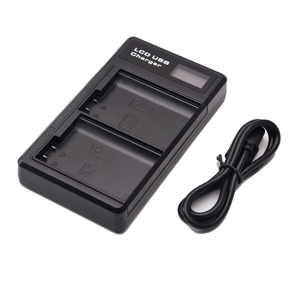 Двойное зарядное устройство USB с ЖК-дисплеем для Nikon EN-EL15 D7100 D750 D7000 D7200 D810 D610 D800 D800E
