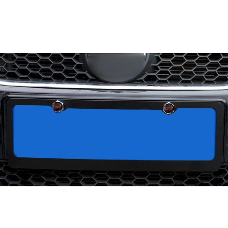 4PCS Car Stickers STI Emblem Racing License Plate Bolts with Gasket For SUBARU Stylish Accessory Refitting | Автомобили и