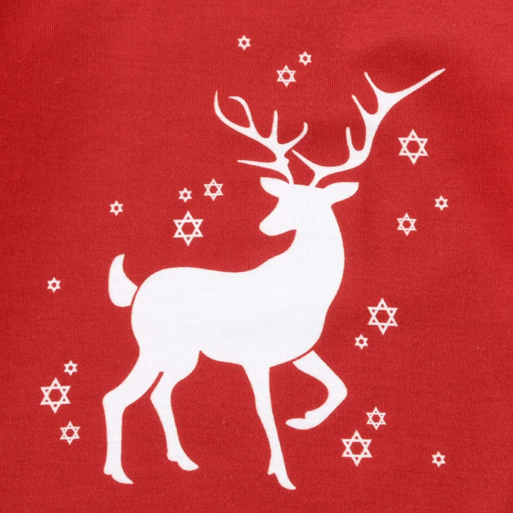 Рождественский комбинезон с рисунком оленя для малышей из 3 предметов + штаны