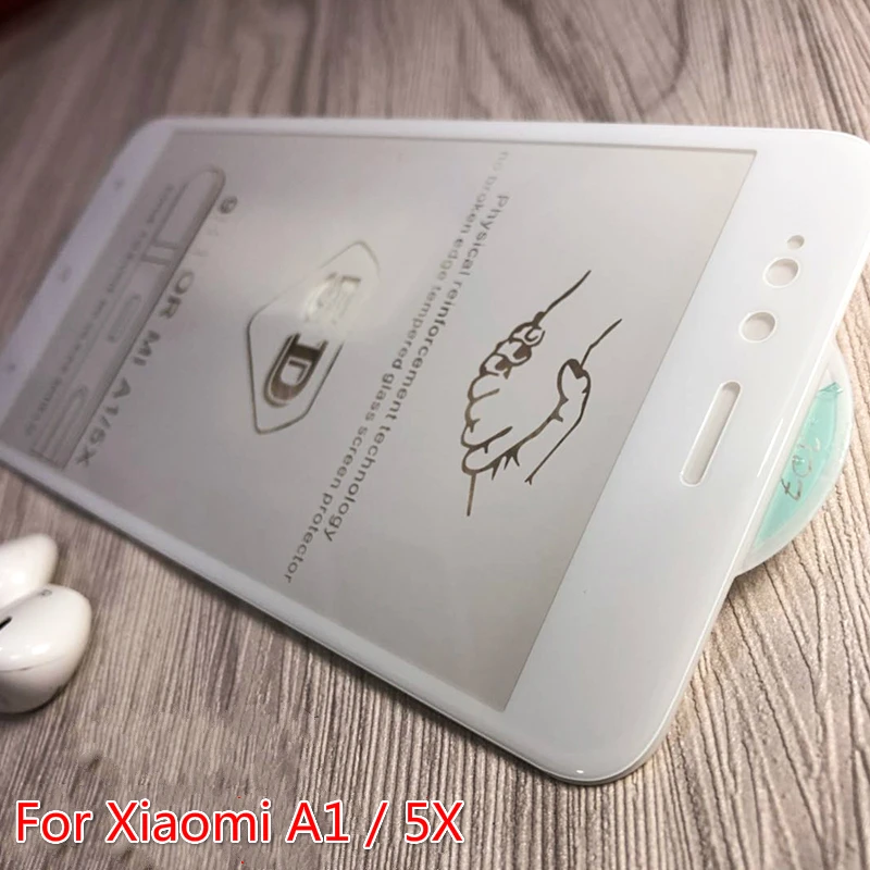 JGKK 5D закругленная кромка с полным покрытием закаленное стекло для Xiaomi Mi A1 5X