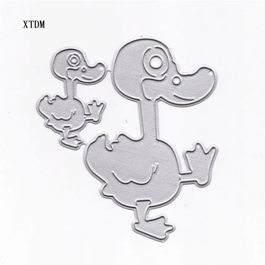 Die cutting die toy a group of small yellow ducks metal crafts paper embossed DIY Easter New Year | Дом и сад