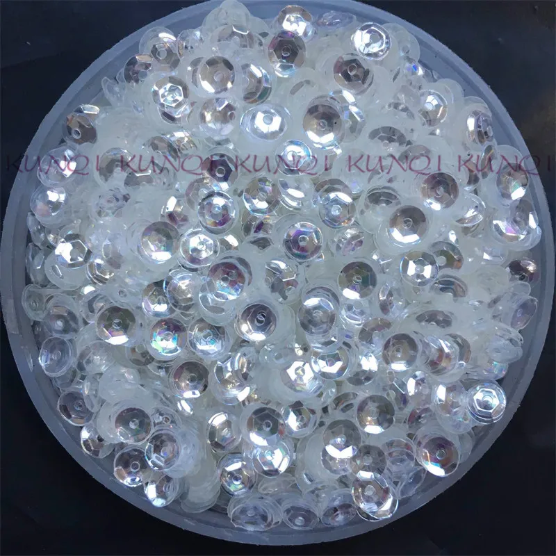 Круглая прозрачная пайетка 30 г (5000 шт.)/50 4 мм|transparent sequins|sequins sewinggarment accessories |