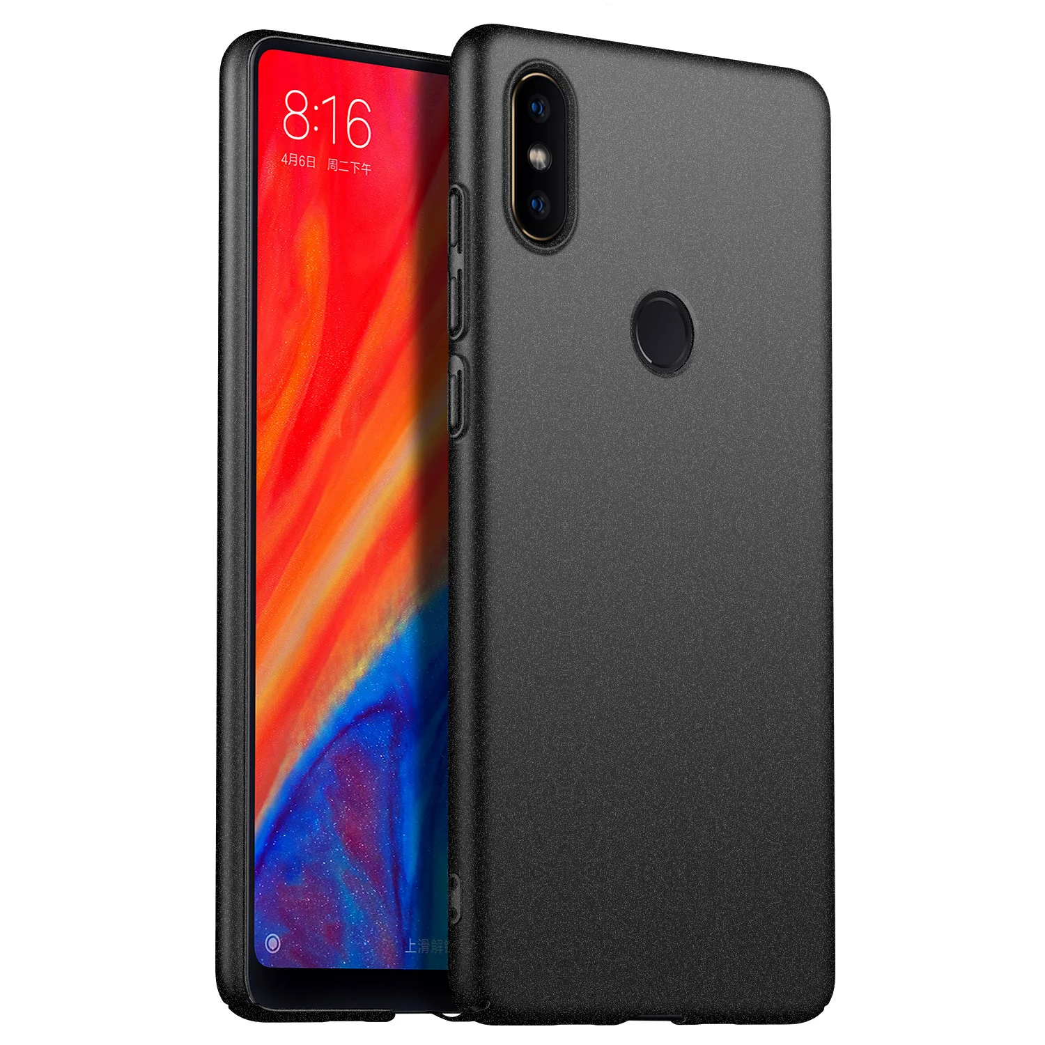 Scrub Black Чехол для Xiaomi Mix 2 s/Mix 2/Max 3, ультратонкий минималистичный тонкий защитный чехол для телефона задняя крышка для XiaoMi Mix 2S - Цвет: Scrub Black