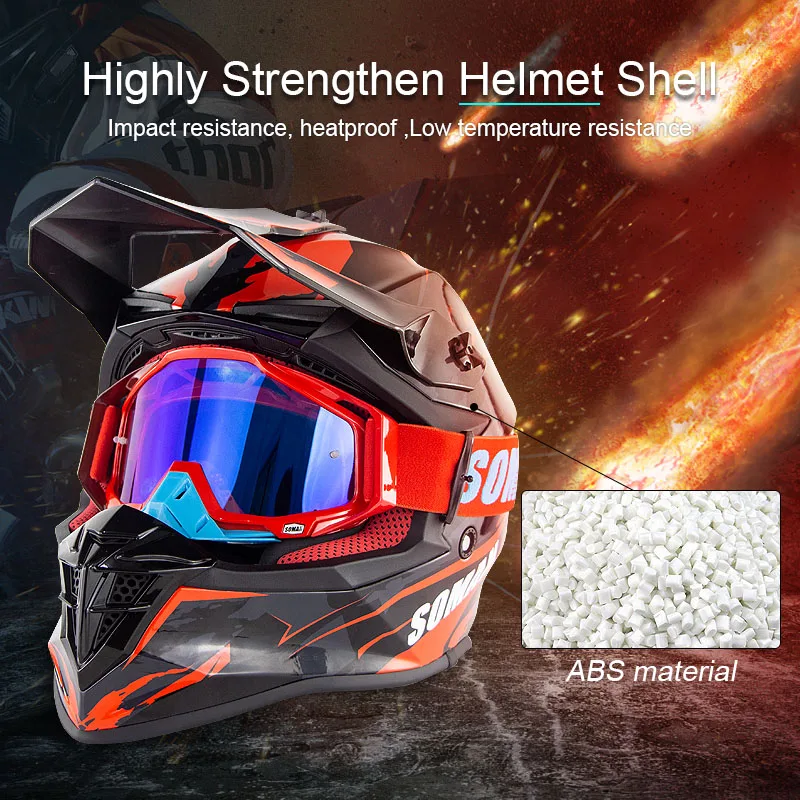

motorcycle Adult motocross Off Road Helmet ATV Dirt bike Downhill MTB DH racing helmet cross Helmet capacetes ECE Approval