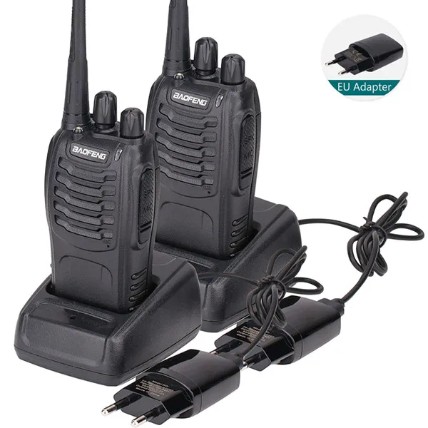 Add 2PCS EU adapter 2 шт Baofeng BF-888S портативная рация USB Зарядка адаптер портативное радио CB радио UHF 888S Comunicador трансивер+ 2 наушников - Цвет: Add 2PCS EU adapter