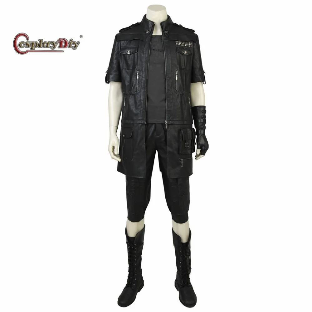 Cosplaydiy Custom Made Final Fantasy XV Noctis Lucis Caelum Cosplay Costume Adult Men Halloween Outfit With Shoes J5 | Тематическая