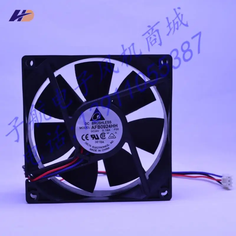 

New original Delta AFB0924HH 9025 24V 0.18A 92 * 92 * 25mm three-wire speed fan