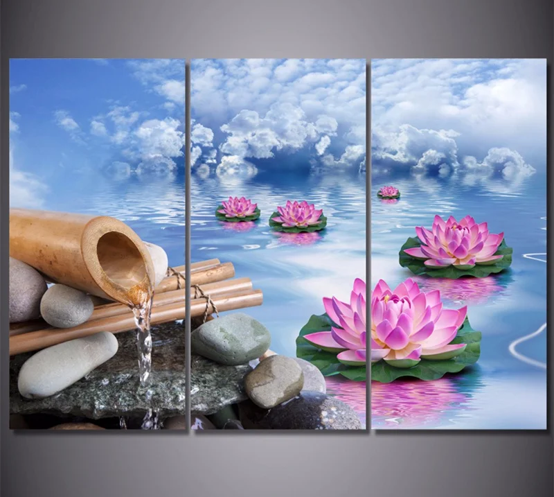 

3 самолета, холст, живопись, настенный плакат, синее небо, лотос, принты, домашний декор, Настенная картина для гостиной, украшение, подарок