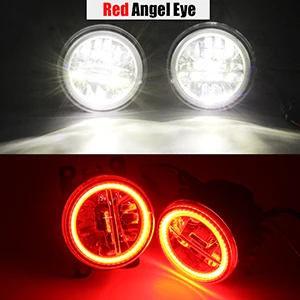Red Angel Eye Buildreamen2 автомобильные аксессуары 4000LM туман светильник DRL H11 светодиодный глаза ангела дневного светильник 12V для Suzuki SX4(EY, GY) 2006 - Цвет: Red Angel Eye