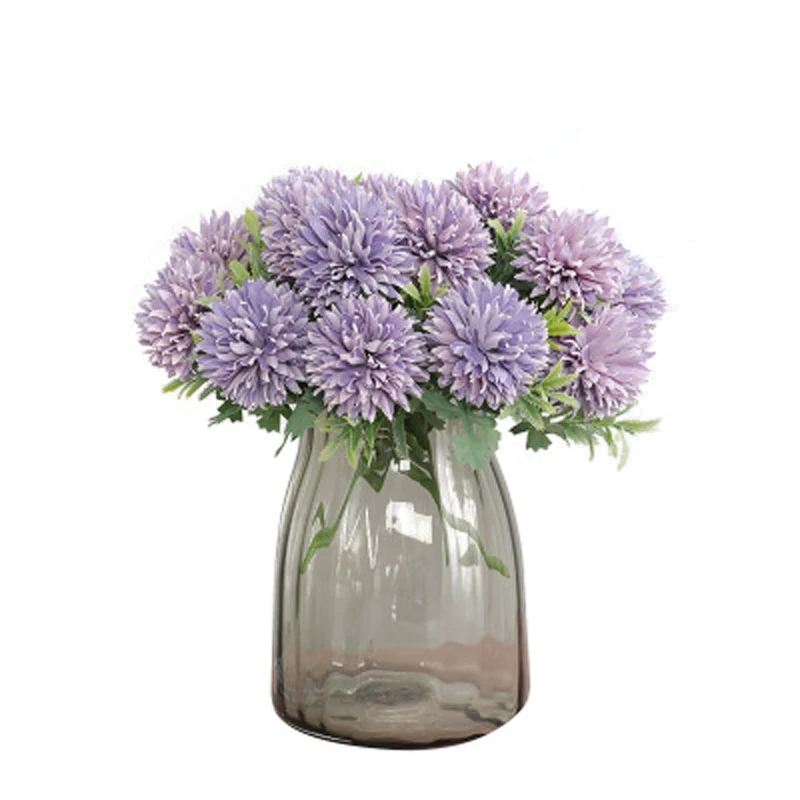 5 Heads/pc Artificial Dandelion Flower Ball Simulation Real Touch 7 Styles Fake Home Decoration Wedding Holding KGH0033 | Дом и сад