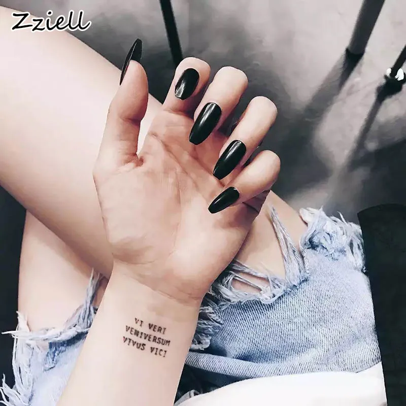 Армейский зеленый Zziell для ногтей, 24 шт./компл. длинные балерина накладные ногти, принятые в США и в европейском стиле; цвет розовый, синий гроб в форме пальцев инструменты для ногтей красоты - Цвет: Армейский зеленый