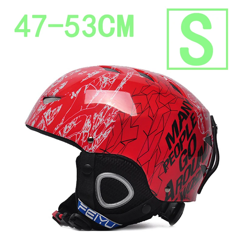 red size S Детский шлем для экстремальных видов спорта, катания на коньках, сноуборде, скейтборде, лыжах, шлемы для мальчиков/девочек, велосипеда, велоспорта, кемпинга, спорта, безопасности - Цвет: red size S