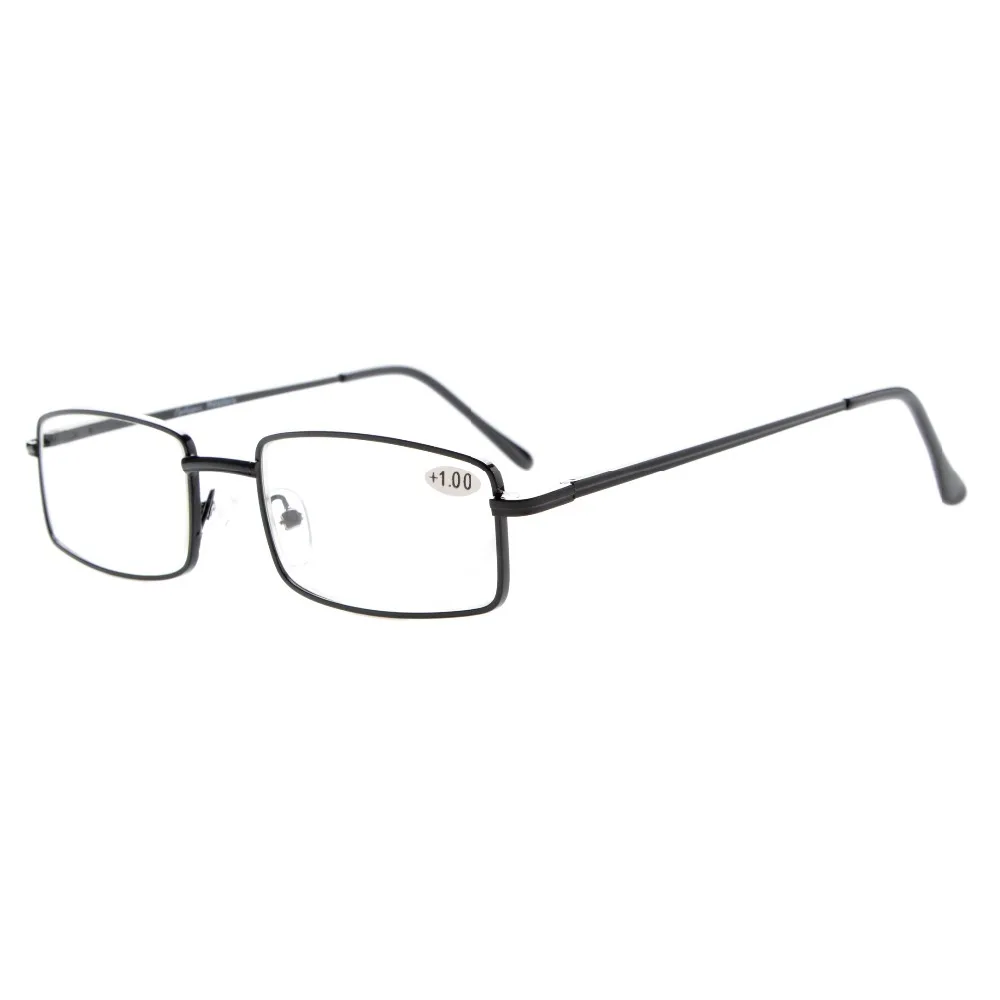 R15022 Mix Eyekepper 3 pack Reader прямоугольные Пружинные дужки средние металлические очки для чтения+ 0,50-+ 4,00