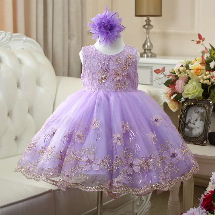 Детское летнее платье без рукавов с круглым вырезом и вышивкой | Детская одежда