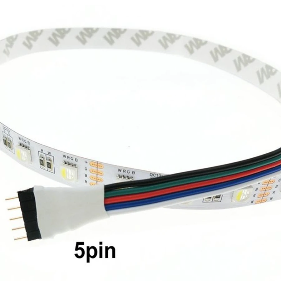 4 в 1 Цвета 5m-smd-5050-60leds/M RGBW или rgbww Светодиодные ленты света не Водонепроницаемый DC12V украшения дома для рождественской вечеринки Провода клейкие ленты