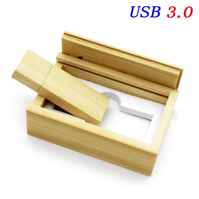Bamboo with box JASTER LOGOcustomized деревянный Usb флэш-накопитель логотип клиента pendrive8GB 16GB 32GB U диск карта памяти фотографии свадебные подарки - Цвет: Bamboo with box