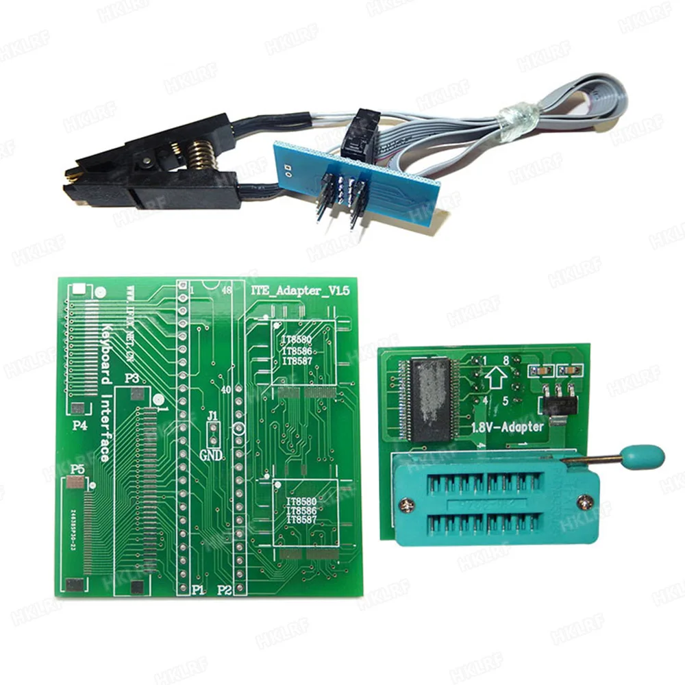 100% Оригинальный программатор RT809F + все адаптеры считыватель прищепок SOP8 IC ЖК