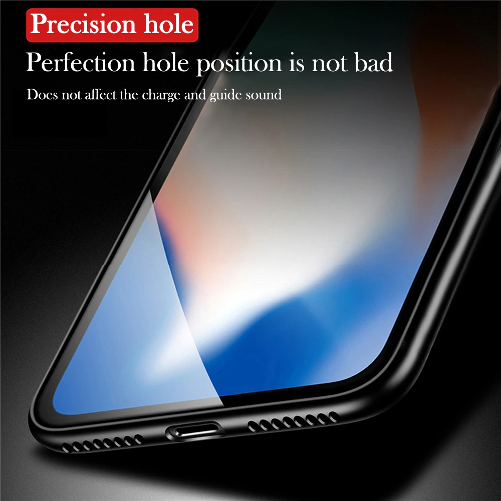 Телефоны Чехол для IPhone X 10 Дело Мягкие TPU + ультра тонкий прозрачный Стекло задняя