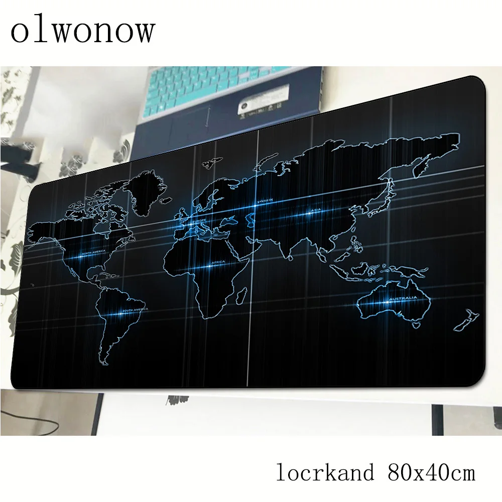 

world map mouse pad 80x40cm Cartoon mousepads best gaming mousepad gamer Aestheticism personalized mouse pads keyboard pc pad