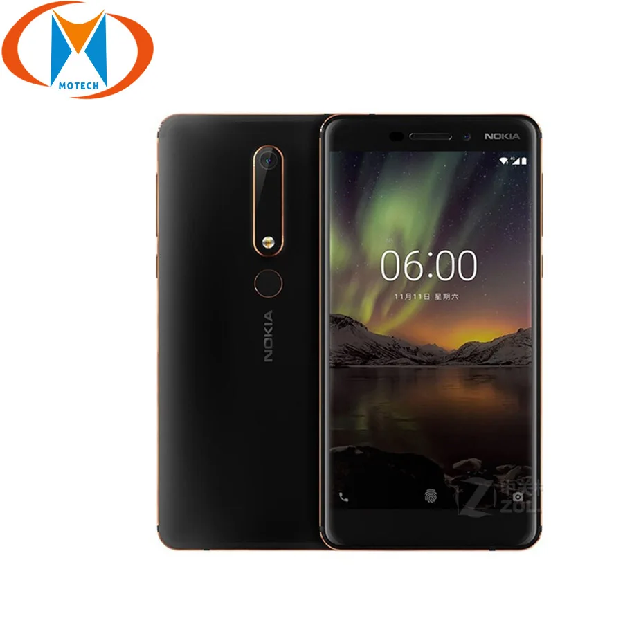Nokia 6 2nd 5 &quotВосьмиядерный Snapdragon 630 4G LTE мобильный телефон 4 ГБ ОЗУ 32 ГБ/64 Гб ПЗУ 16 Мп 8