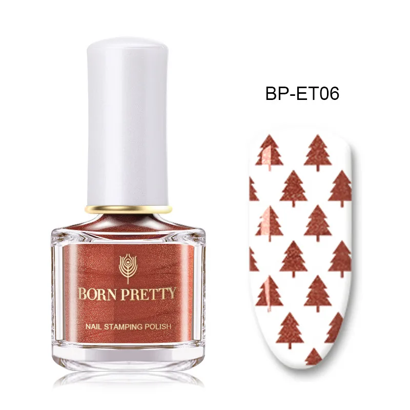 BP-ET06 От BORN PRETTY-1 бутылка лак для стемпинга 6 пилка для ногтей Стикеры для ногтей печать лак Декоративный Лак для ногтей 71 Цвета - Цвет: BP-ET06