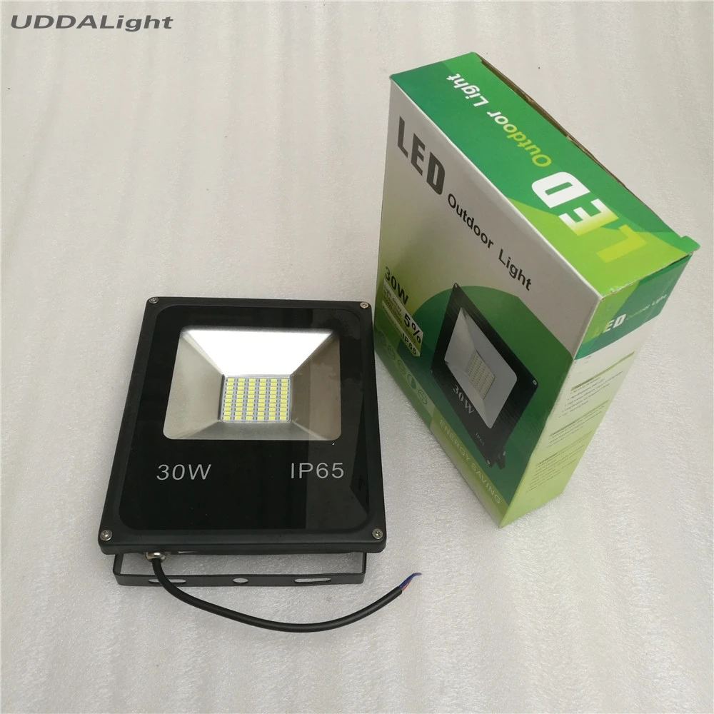 Работающего на постоянном токе 12 В led прожектор светильник 30 Вт цвет: черный; популярная модель 30% off