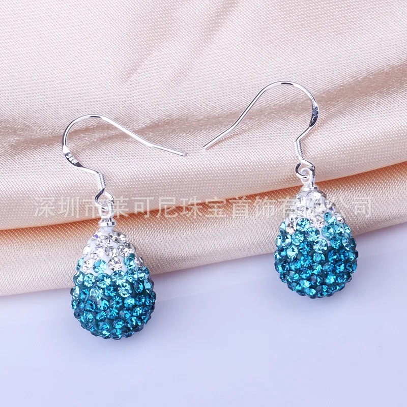2014 Korean selling Earrings Shambhala Blue Crystal Necklace Jewelry two dresses wholesale S003 | Украшения и аксессуары