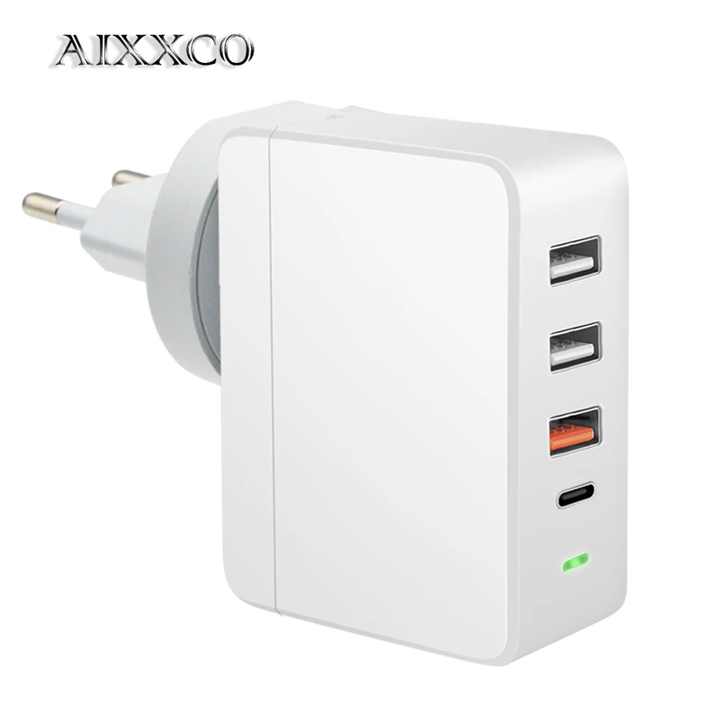 AIXXCO быстрое зарядное устройство PD type C USB зарядное устройство для samsung iPhone huawei Tablet QC 3,0 быстрое настенное зарядное устройство EU US переходник