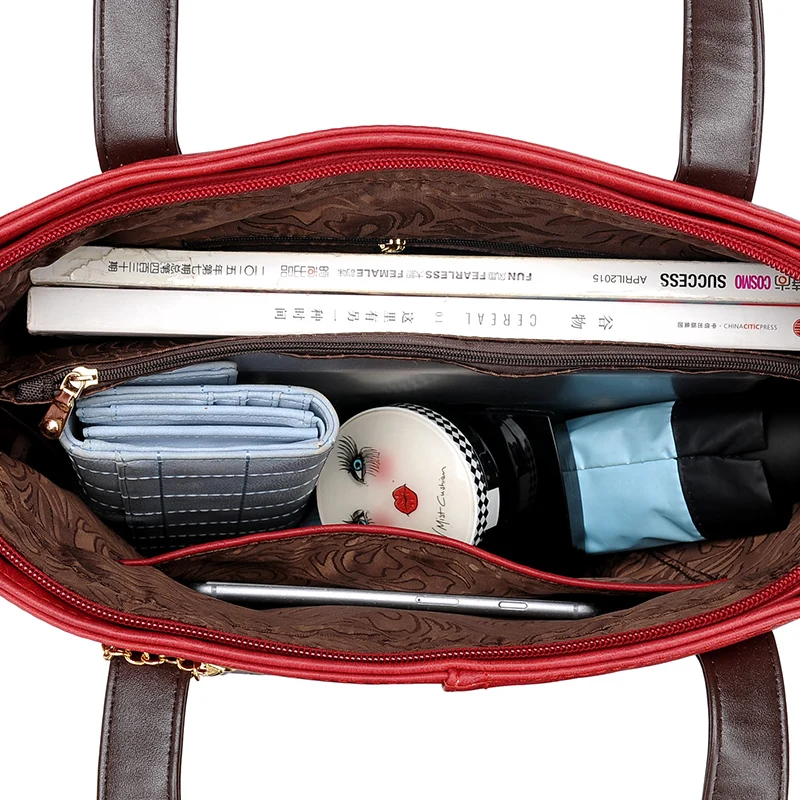 YILIAN Милая женская сумка с кошкой Многофункциональная Кожаная кисточками большой