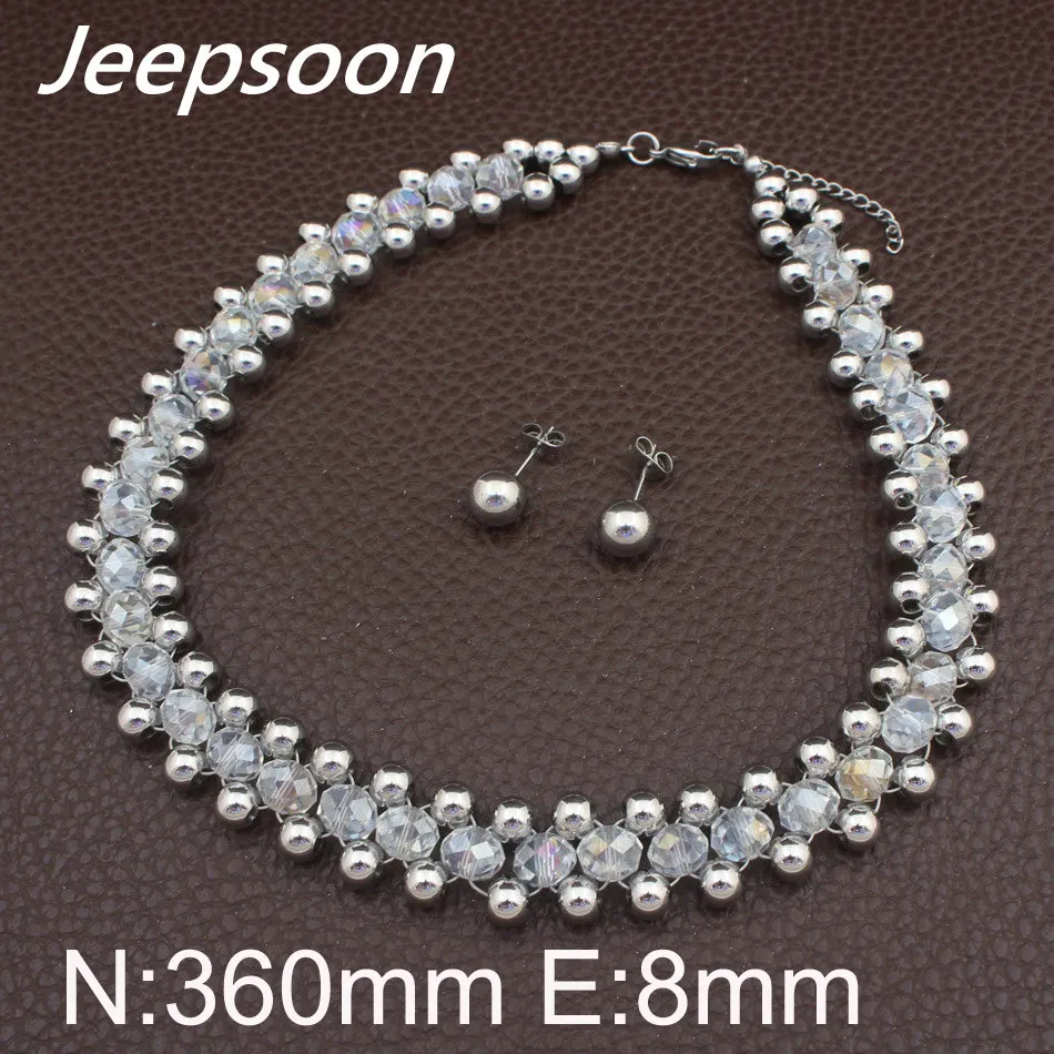 Новейшая Оптовая продажа модное ожерелье из нержавеющей стали и Серьги