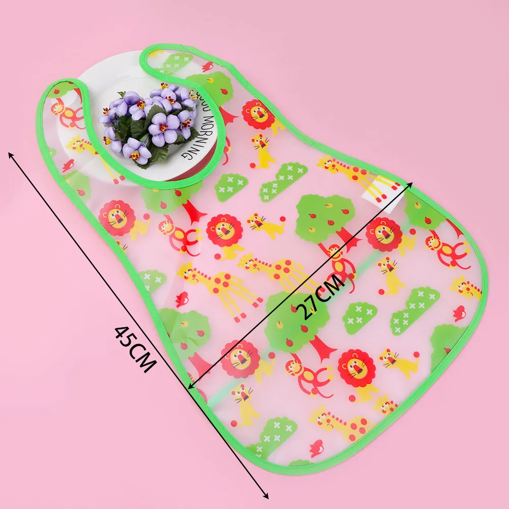1Pcs Cartoon Animal Baby Bibs Waterproof Lunch Feeding Bibs Cute Cloth Towels Apron Kids Feeding Accessories