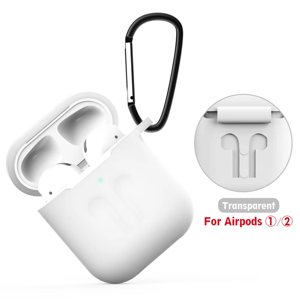 10 Толстый Силиконовый противоударный чехол для Air pods 1 для AirPod 2, защитный чехол для наушников, аксессуары из мягкой кожи, уплотненный корпус для наушников - Цвет: 10