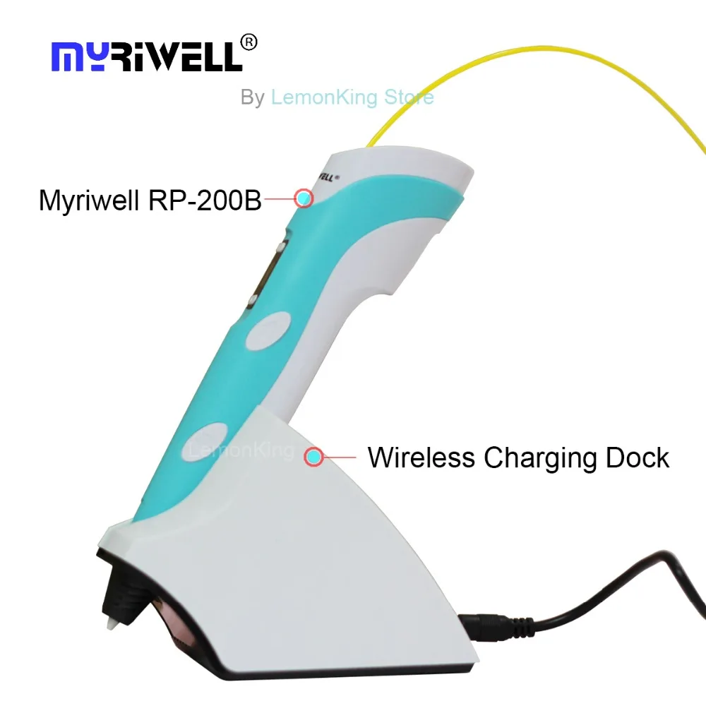Myriwell 3D Ручка 4 го поколения Встроенный аккумулятор Беспроводная зарядка DIY печать