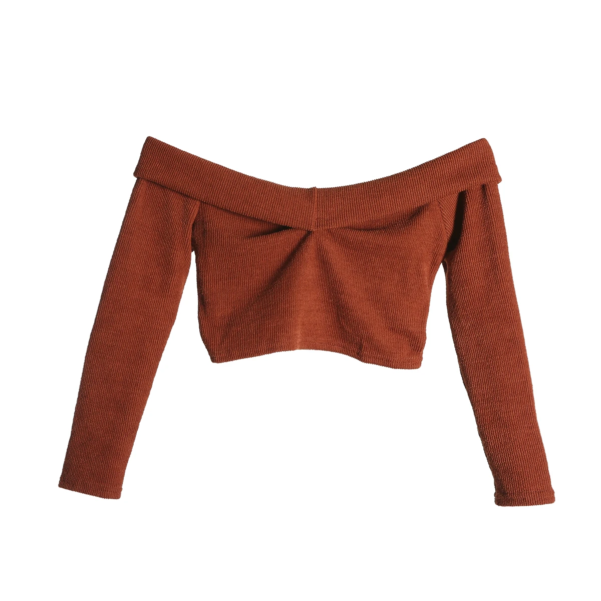 2018 Fashion Sweater Women Slash Neck Cross Solid Long Sleeve Off Shoulder Knit Casual Crop Top | Женская одежда