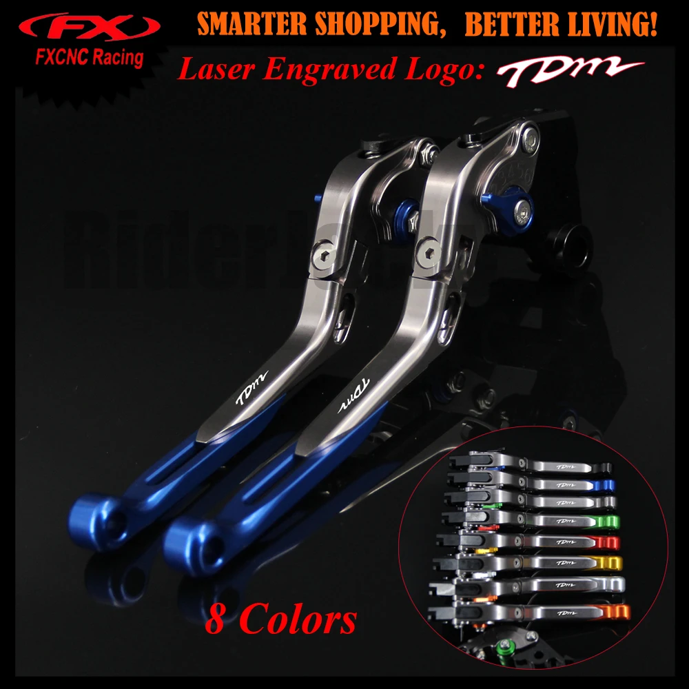 8 цветов синий + титан для Yamaha TDM 850 TDM850 1991 2002 1997 1998 1999 2000 2001 регулируемые