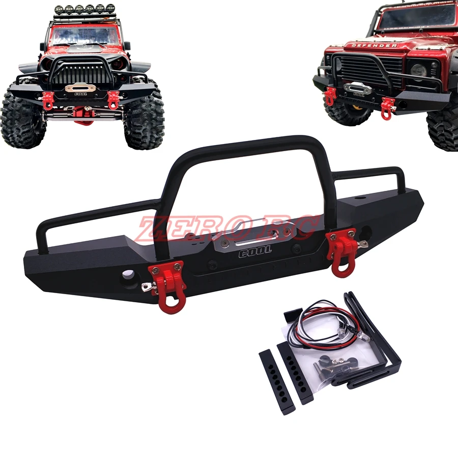 COOL RACING TRX4 металлический передний бампер со светодиодсветильник кой для 1/10